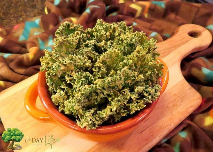Cheese and Spice Lacey Kale Chips